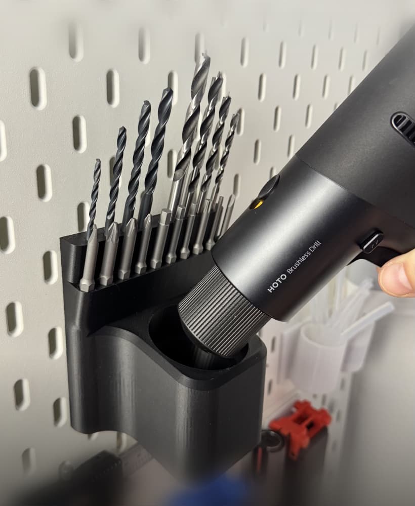 Hoto Screwdriver mount for Ikea skadis 3d model