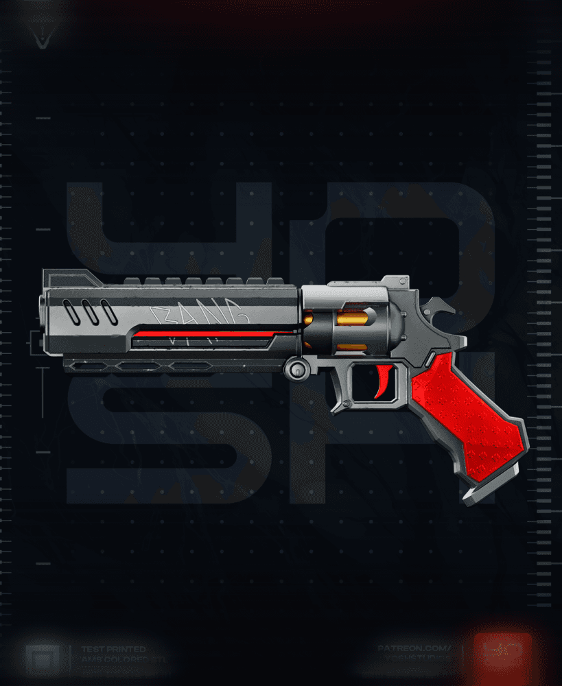 Deadpool Rivals Gun 3D Printer STL file 3d model