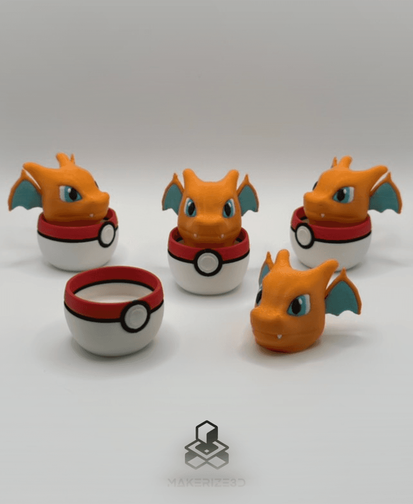 Charizard Clicker (Gift Ball included) 3d model