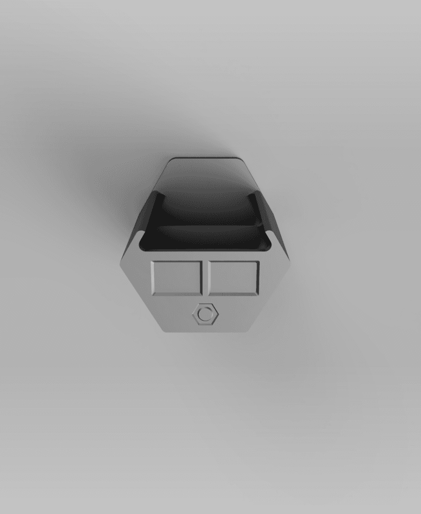FrogStorage Bestagon - Nuts Dual Compartment 60mm.stl 3d model