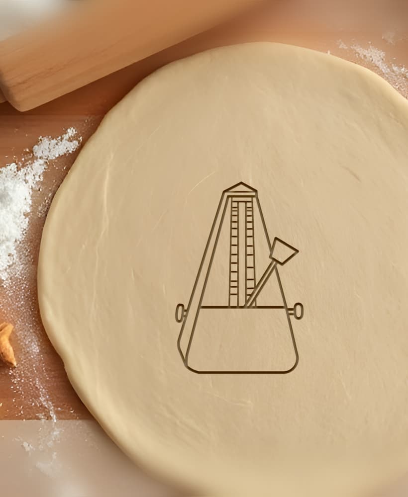 Metronome Cookie Cutter, Biscuit Cutter 3d model