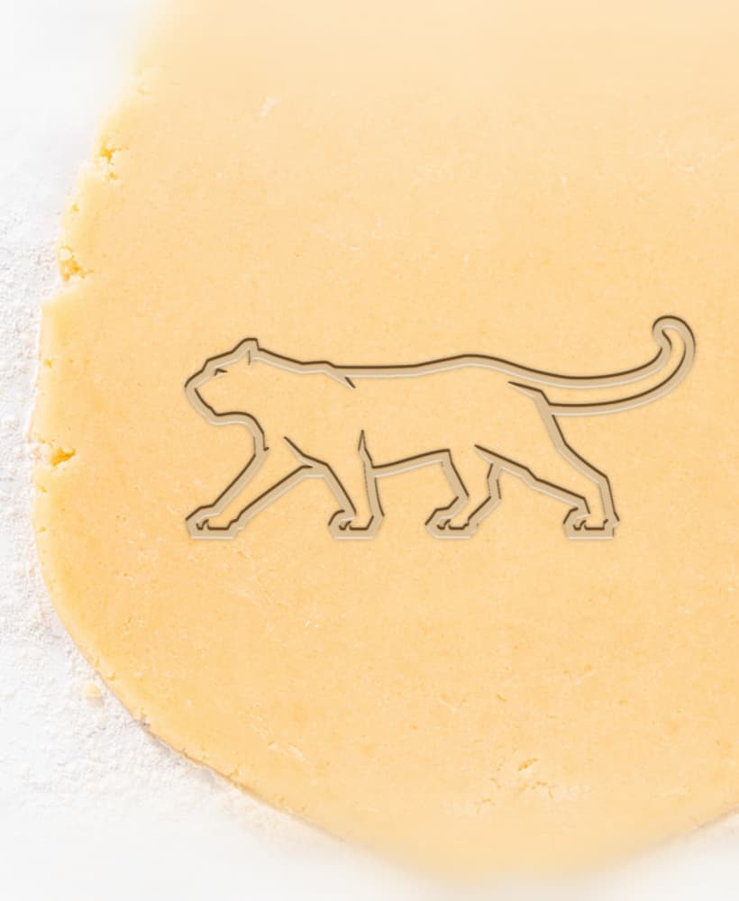 Puma Cookie Cutter, Biscuit Cutter 3d model
