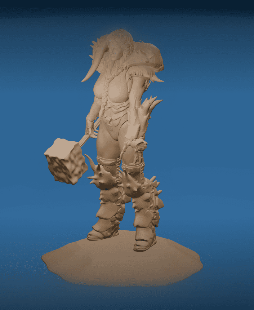 Lady Hellbender v2 3d model