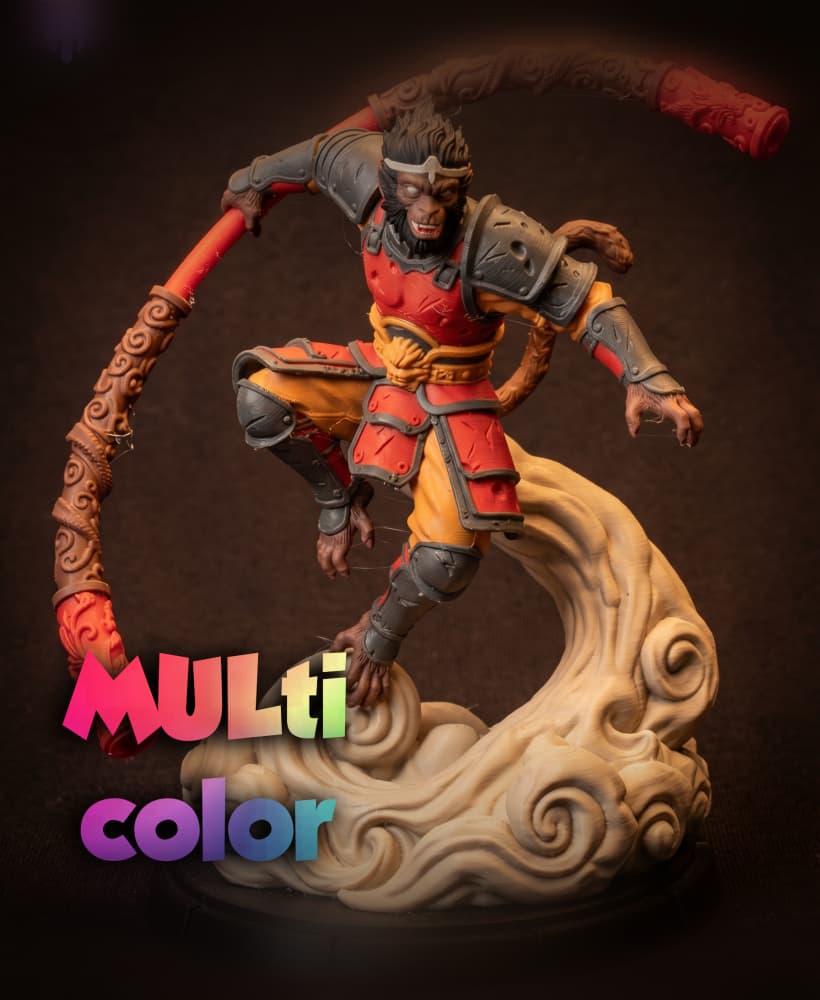 Black Myth Wukong 3MF | Gaming Figure Multi-Color | FDM 3d model