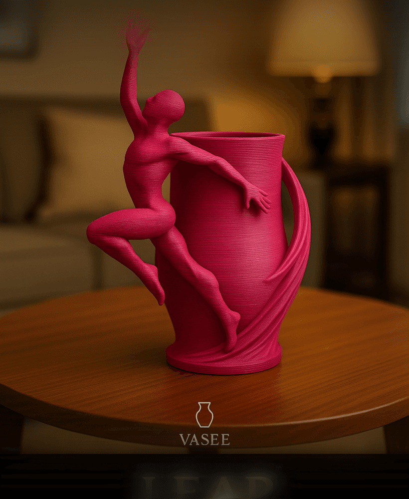 Human-shaped vase art organizer for inner calm 3d model