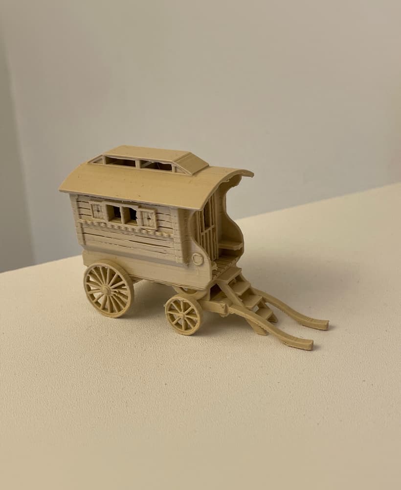 HO Scale - Gypsy Caravan 3d model