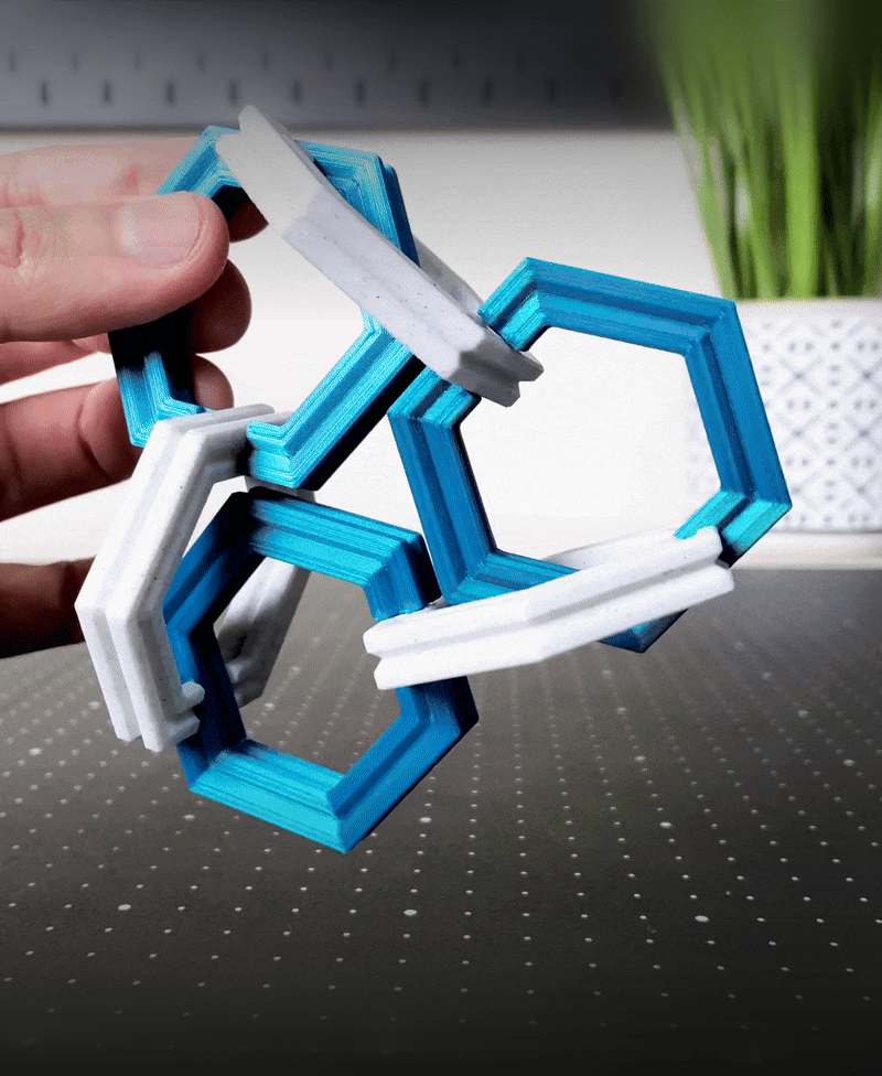 HexaFlip Fidget Toy 3d model