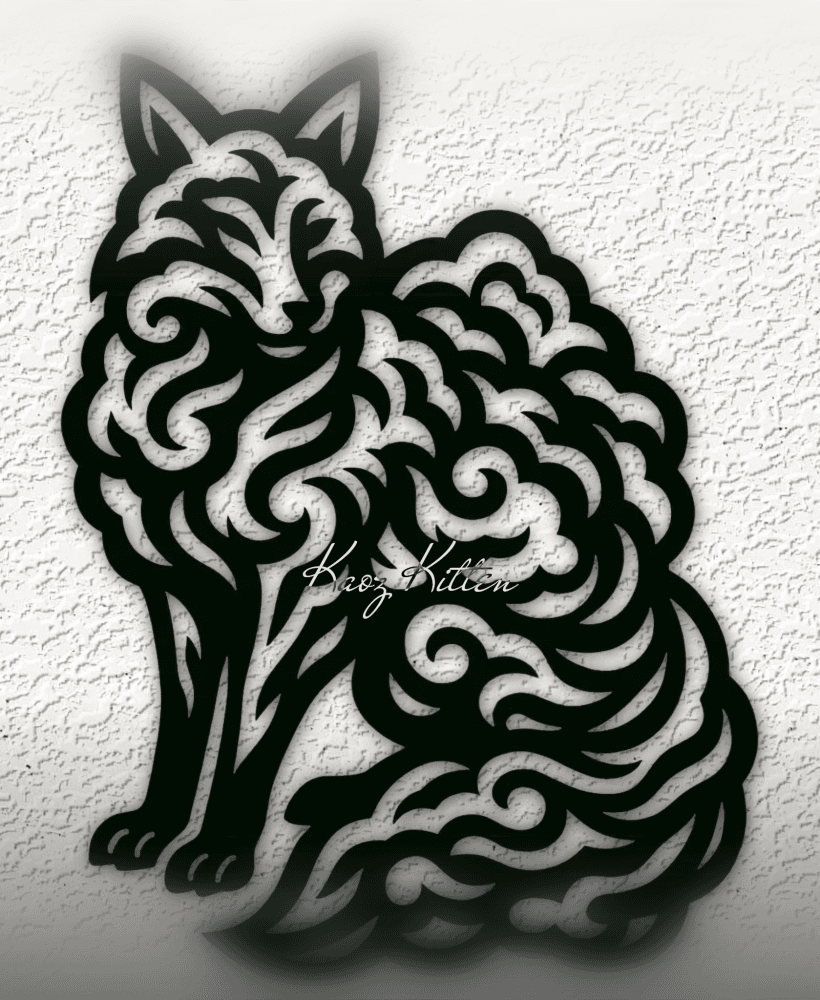 WIND FOX wall art home decor 3d model
