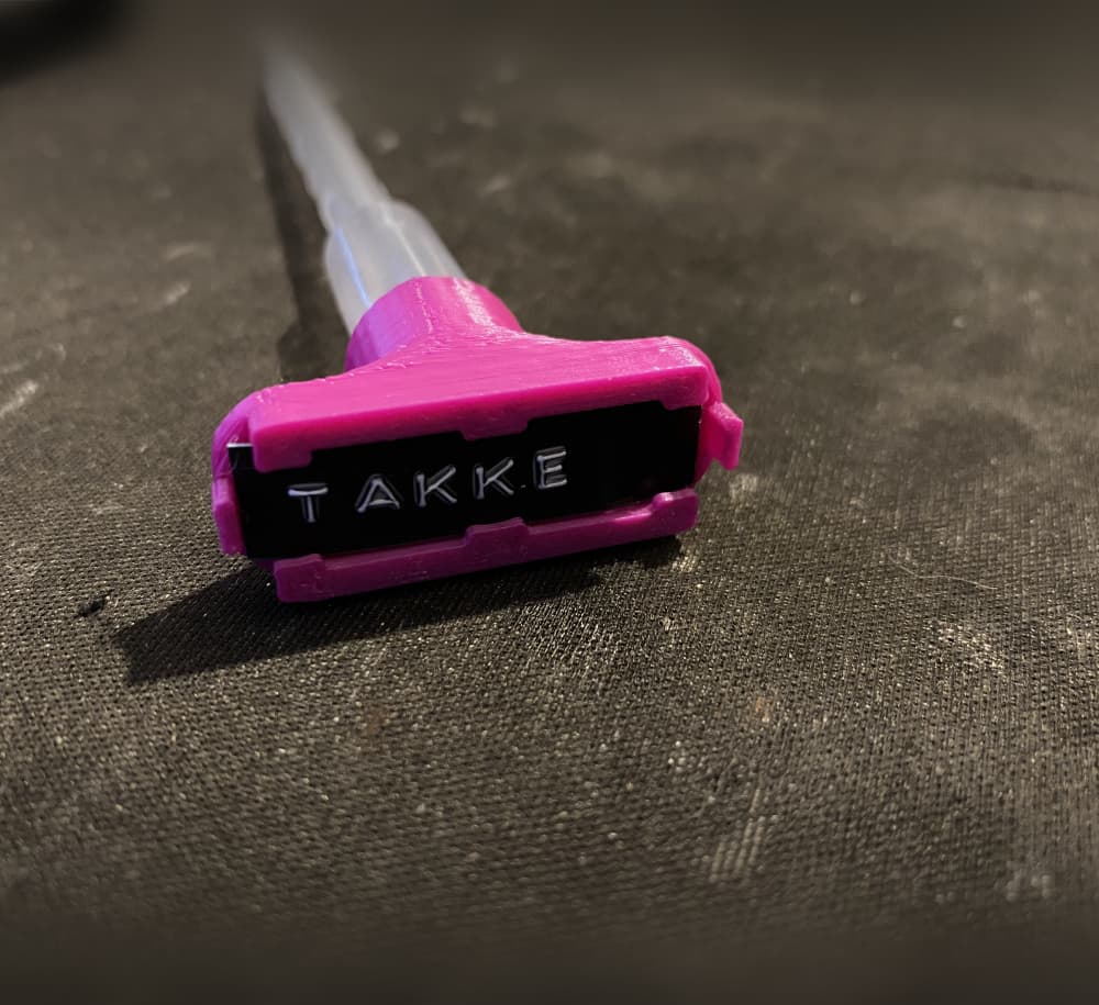 Pasteur Pipette Label, Tag Holder: Takke 3d model