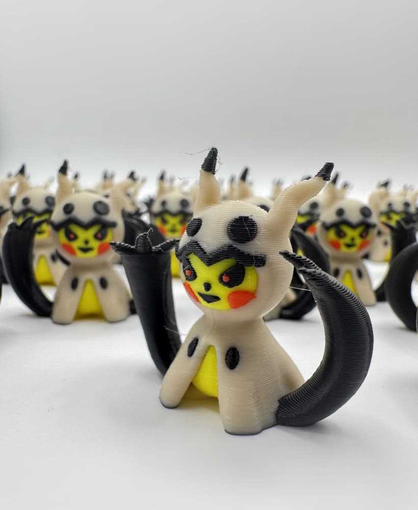 Pika-Mimikyu (No support, 3mf included) 3d model