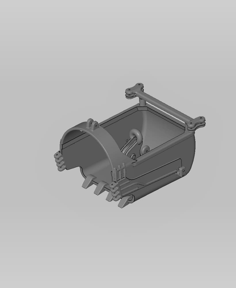 1 CY Dragline bucket set.stl 3d model