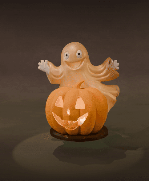 Pumpkin Candle Holder 3d model