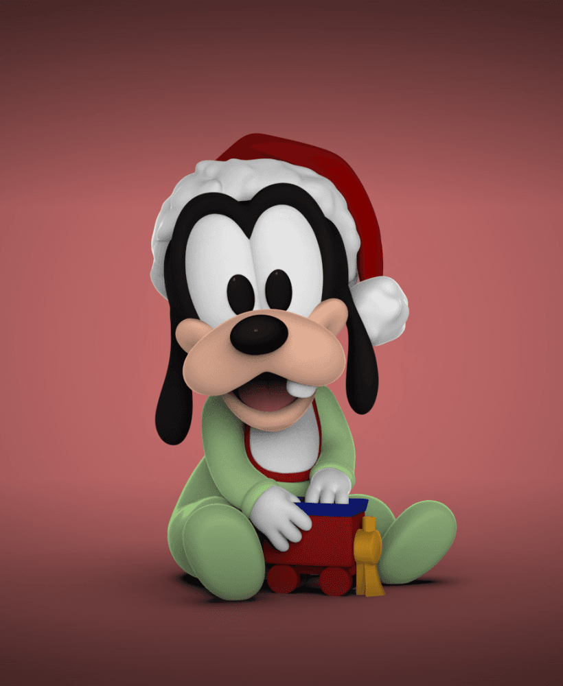 Baby Goofy -Christmas 3d model