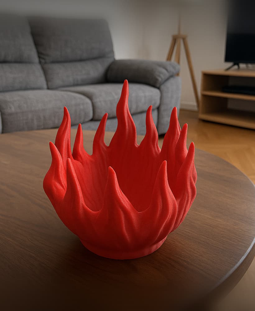 FLAME BOWL / HOMEDECOR / DECOR 3d model