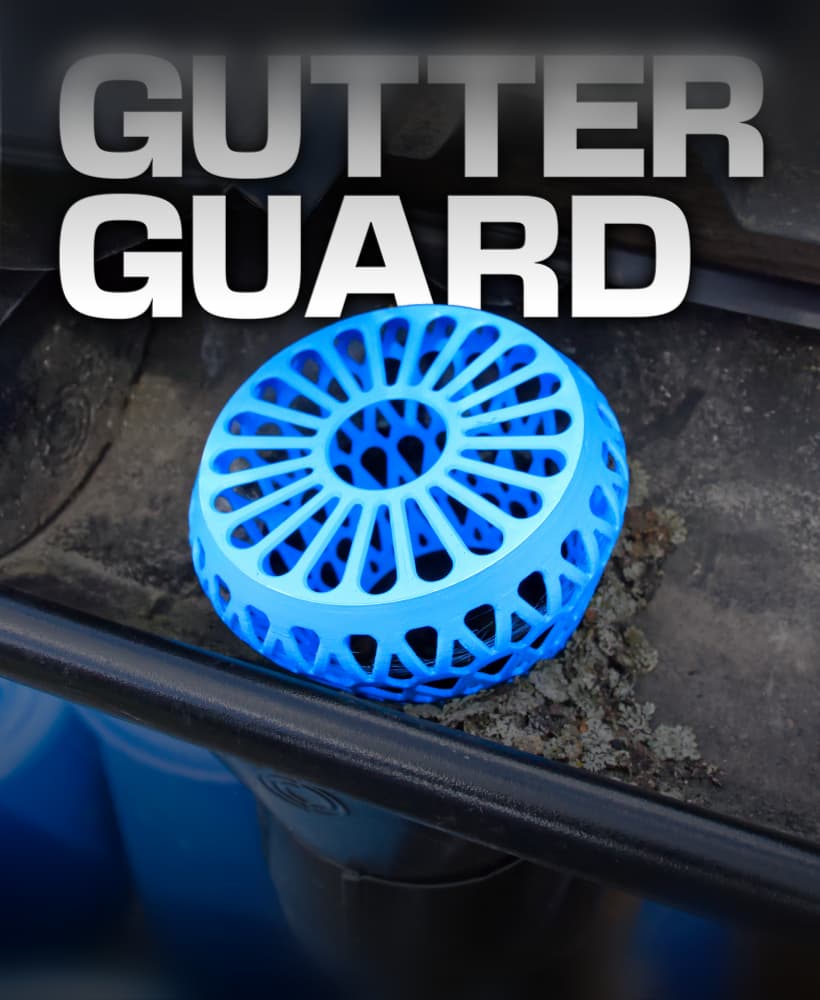 Gutter Guard // Rain Gutter Debris Filter 3d model