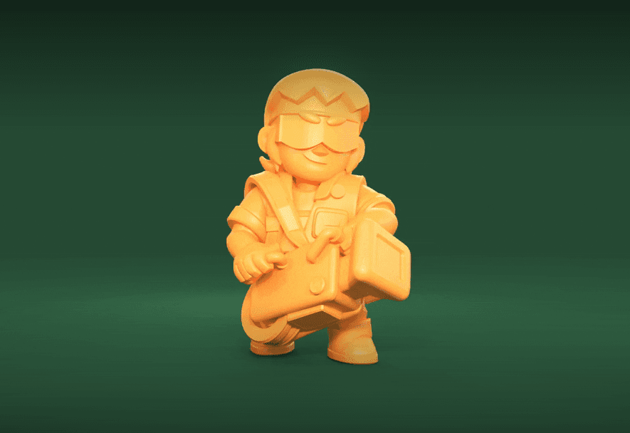 Buster (Original) - Brawl Stars 3d model
