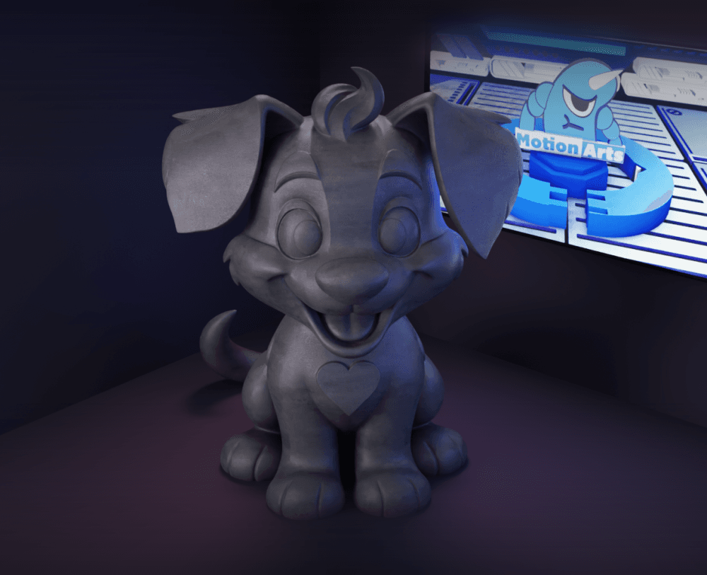 Caozinho coração.stl 3d model