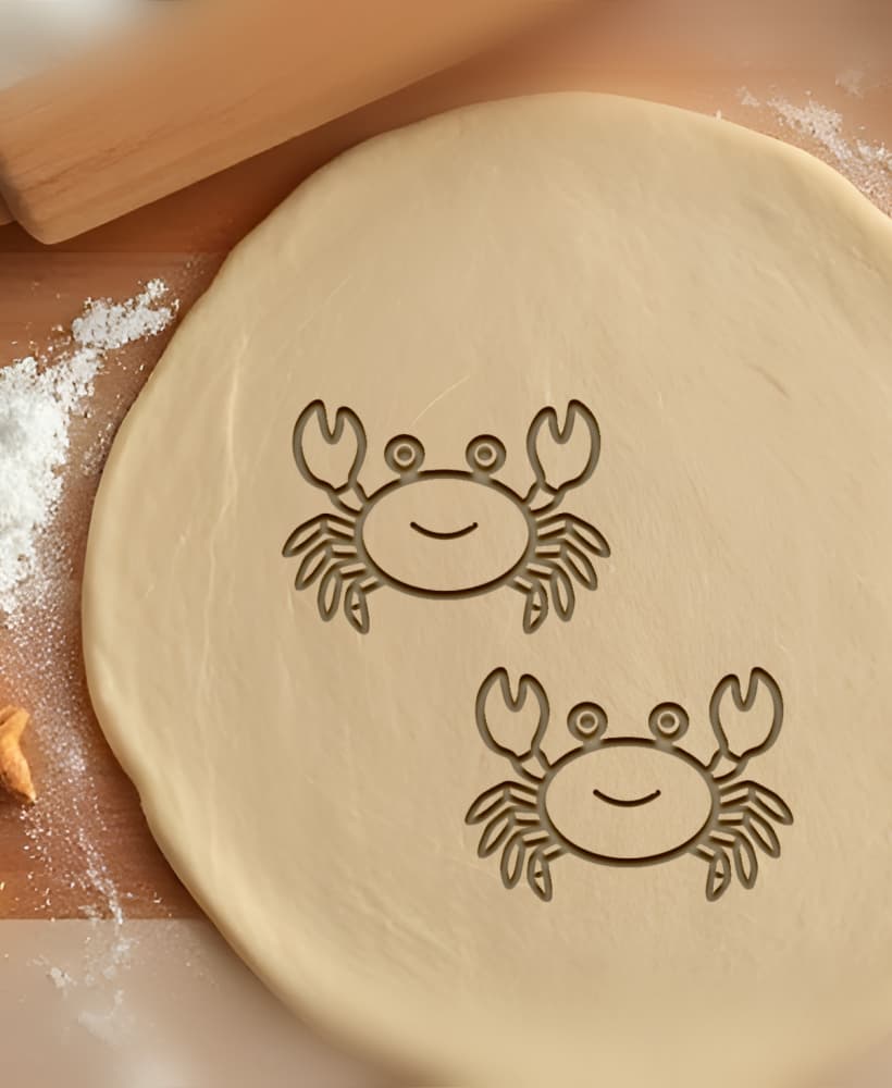 Crab Cookie Cutter, Biscuit Cutter 3d model
