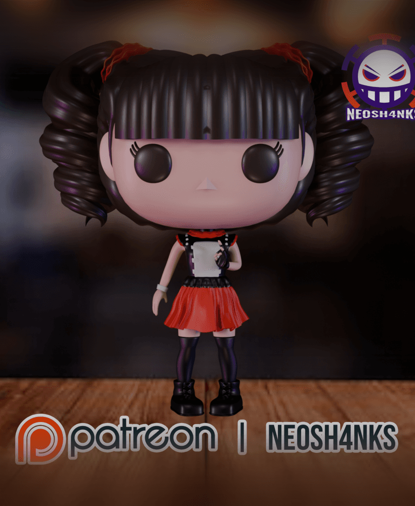 Funko style Babymetal Yuimetal 3d model