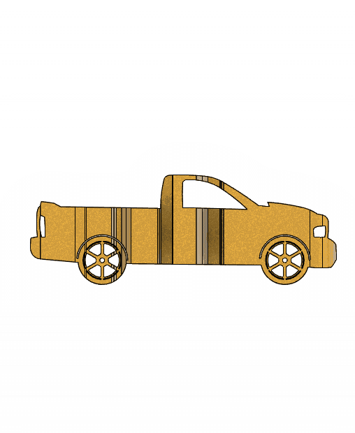 Dodge Ram SRT10 3D Car Flip Art Desk Display 3d model