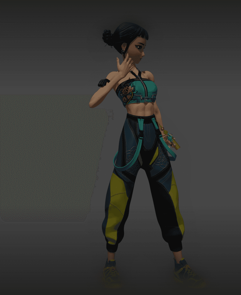 K-Pop Singer Inspired by Zoey v2 3d model