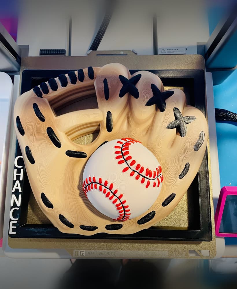 Customizable Baseball Wall Art 3d model