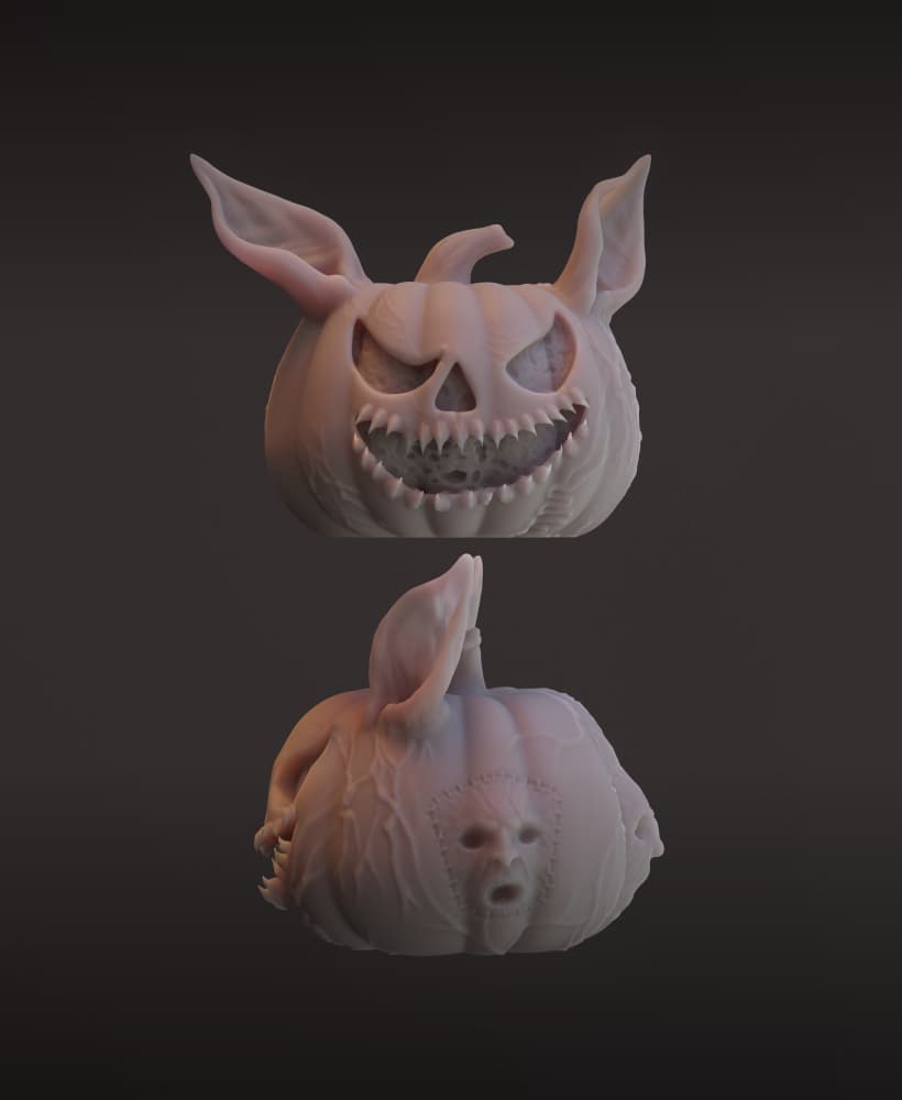 Creepy Pumpkin 3d model