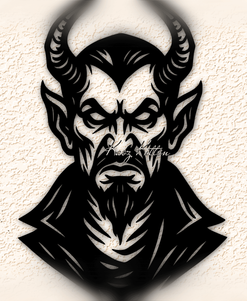 halloween-devil-demon wall art home decor 3d model