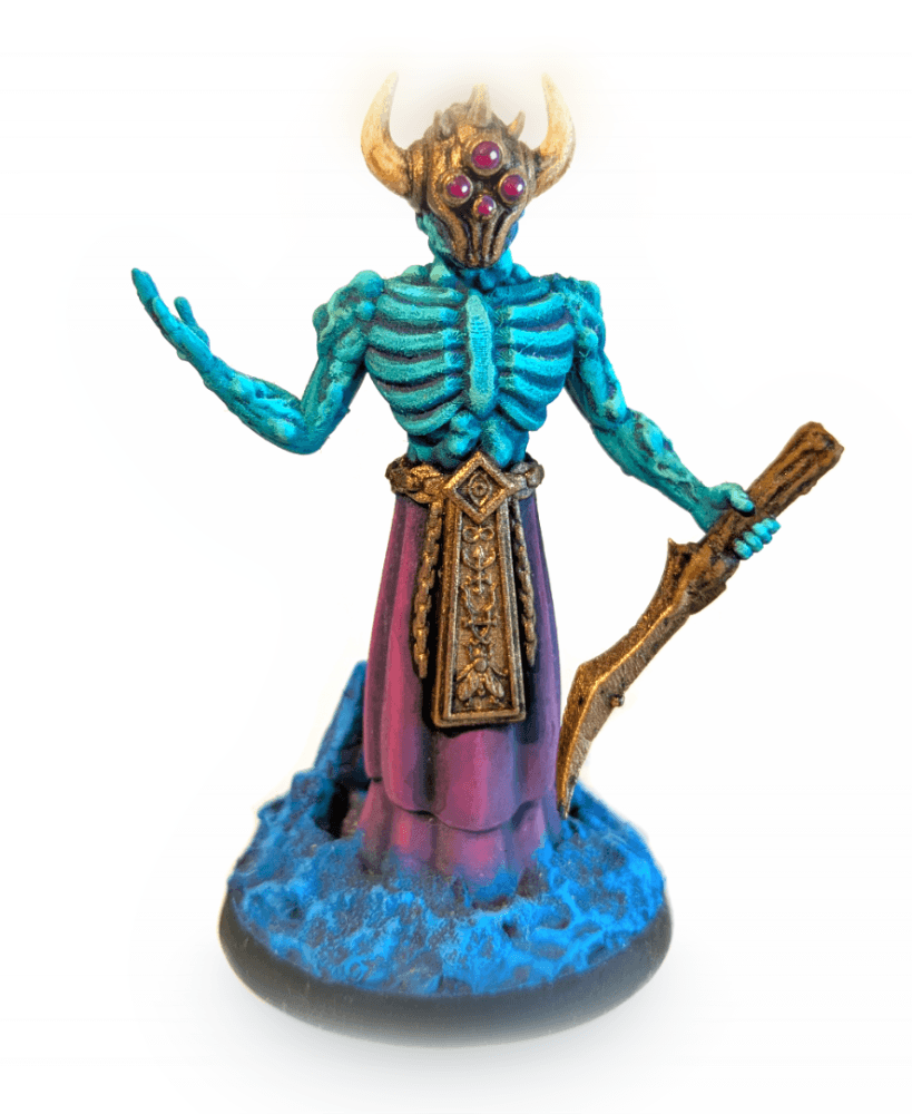 Demonic Tumor Lord Cultist Dark Fantasy Tabletop Miniature 3d model