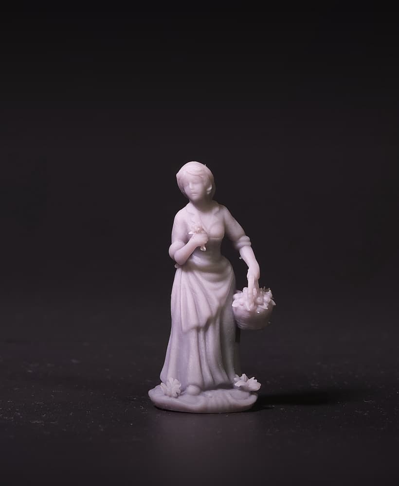 Village NPC Collection with Plinth 28mm Heroic 3d model