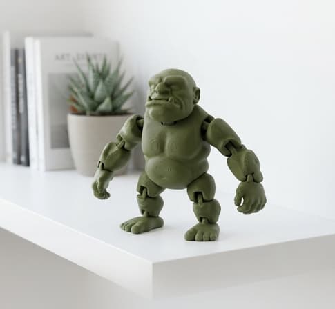 Articulated Grumpy Ogre Flexi Toy 3d model