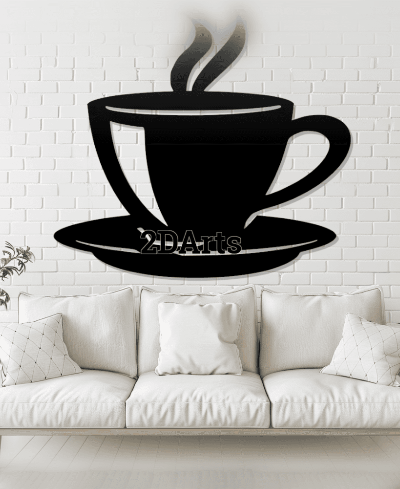 Coffee Cup Tea Cup 2D Wall Art/Window 3d model