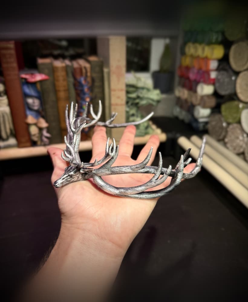 Stag antlers tiara 3d model