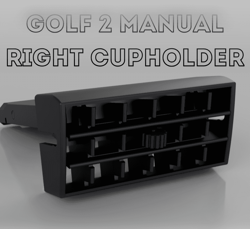 Golf 2 MK2 Cup Holder Right Side 3d model