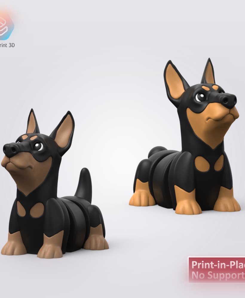 Flexi Doberman 3d model