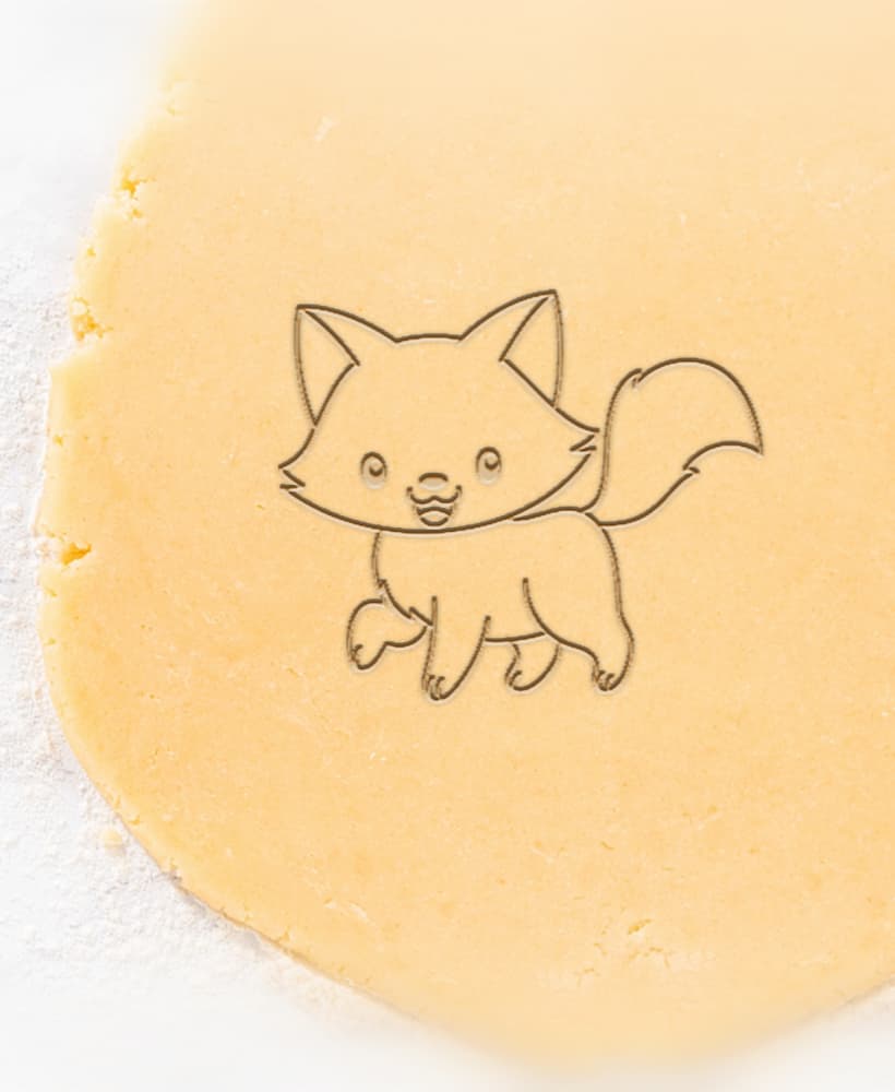Fox Cookie Cutter, Biscuit Cutter 3d model