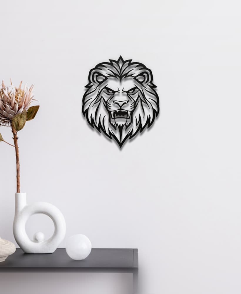 Lion Wall Art 3d model