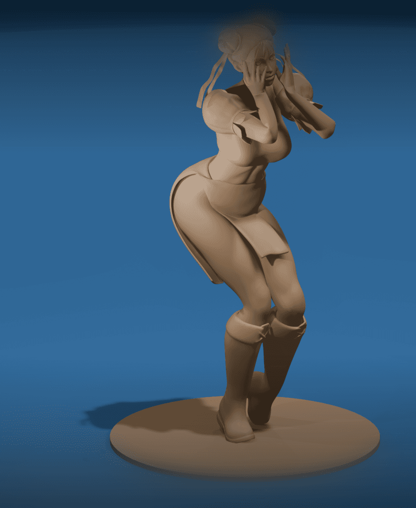 Cute Chun Li 3d model