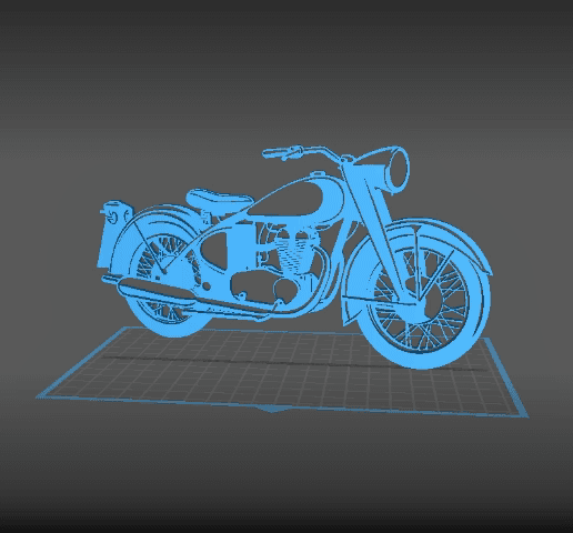 AJS - Model 18 Wall Art 3d model