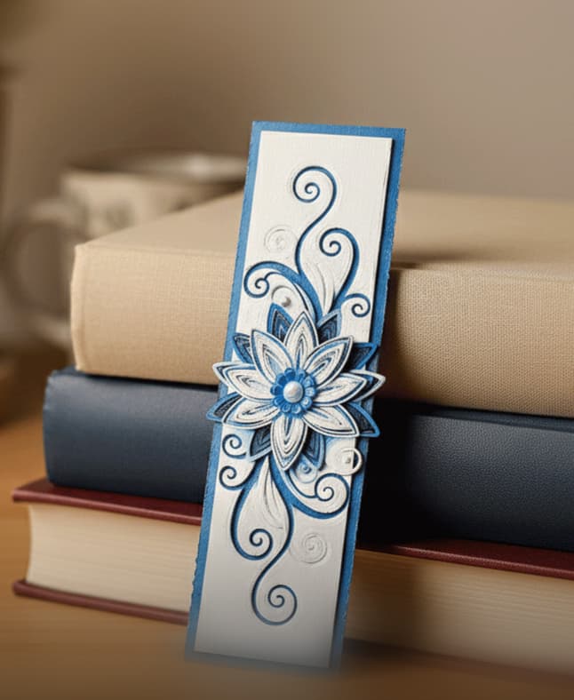 Floral Bookmark 2 3d model
