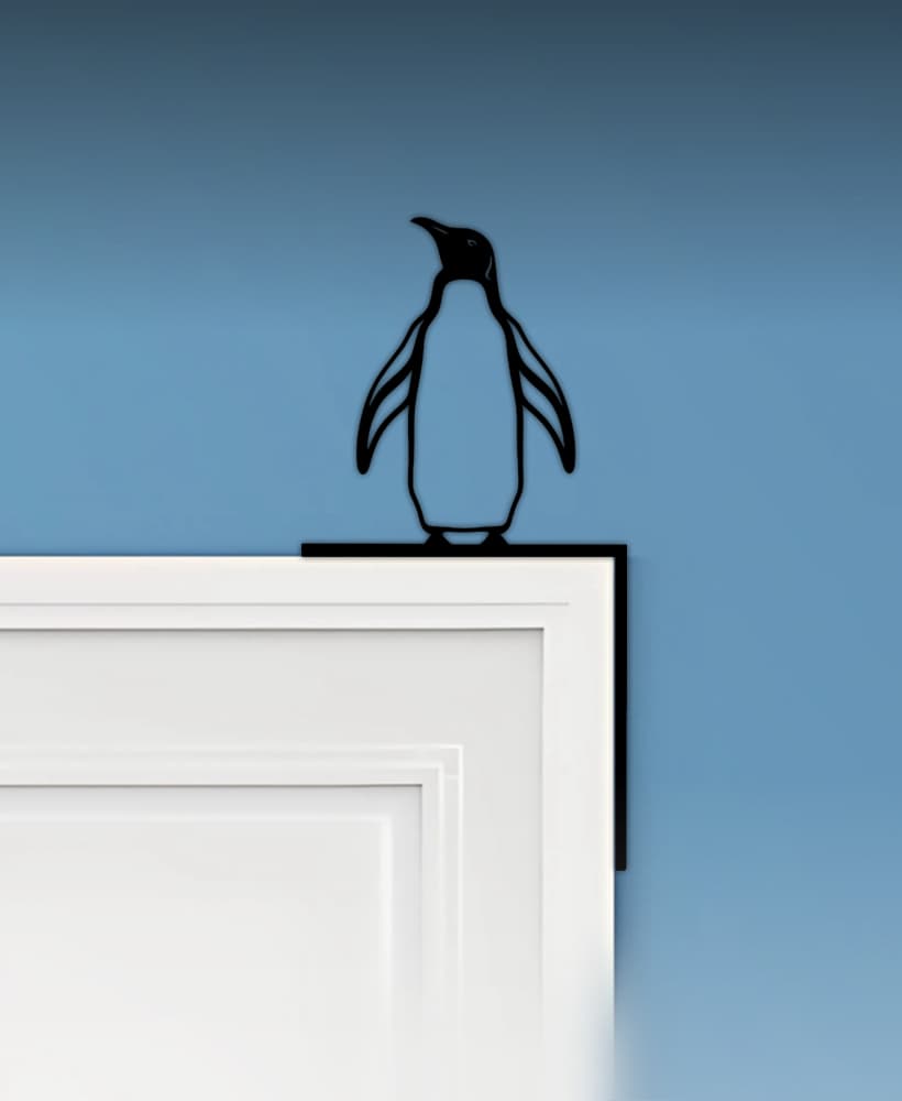 Penguin Door Corner Decor 3d model