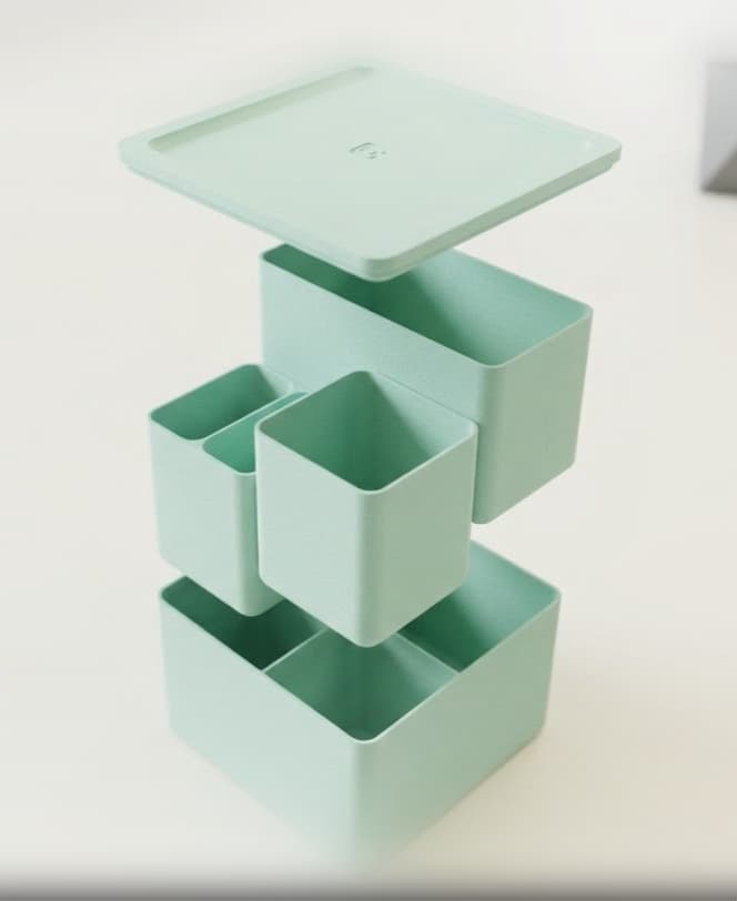 ModuBox | Minimalist Grid Storage Solution 3d model