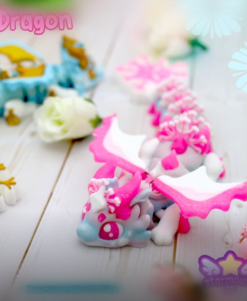 Snowflake Dragon Flexi 3d model