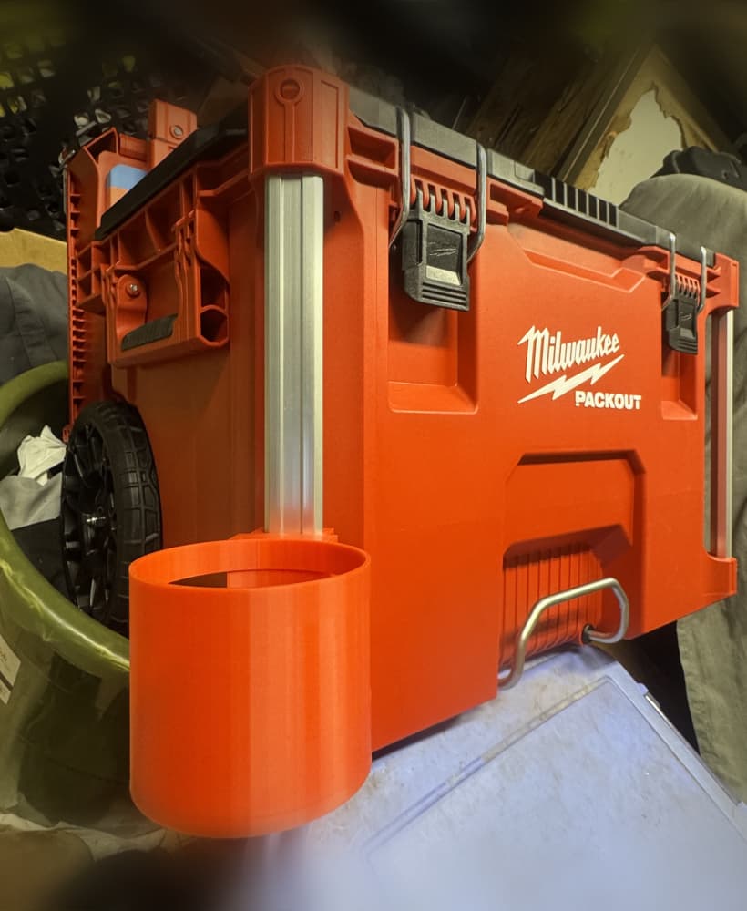 milwaukee packout flask holder.stl 3d model