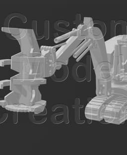 Tiger Cat 845D Feller Buncher Kit 1-64 Scale 3d model