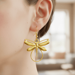 Stylized Dragonfly Pendant 3d model