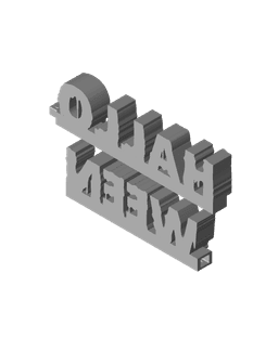 Halloween word decor 3d model