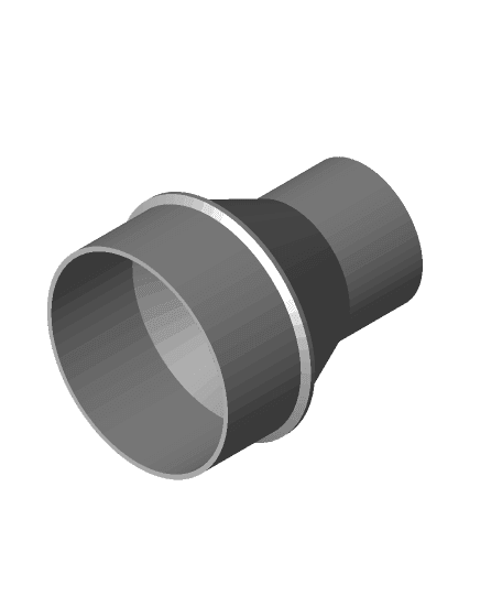 Ridgid Shop Vac-to-Miter Saw Adapter (61mm x 40mm) 3d model