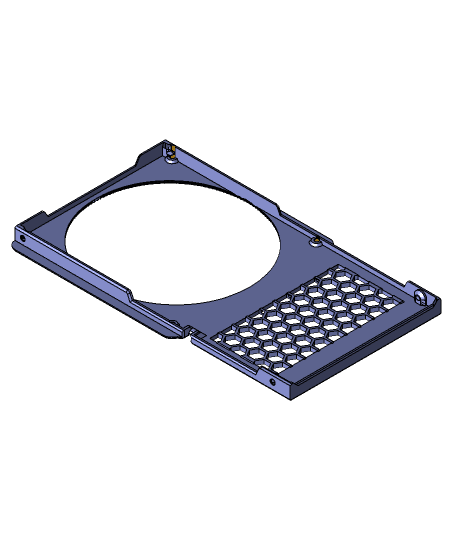 Meanwell LRS350 120mm Fan Cover - Quiet Mod! 3d model