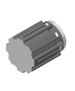Screw Top Sci Fi Cannister. 3d model